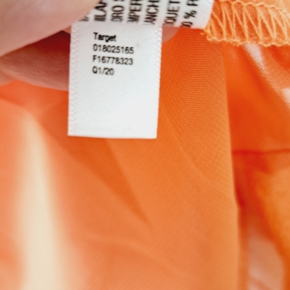 A New Day Two Tone Boho‎ Coral Tropical Flower Blouse - Picture 11 of 12